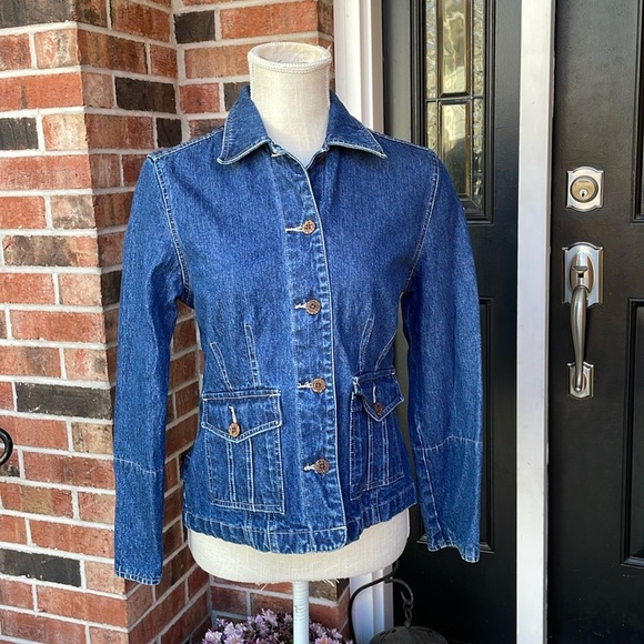 Caribbean Joe Petite‎ Jean Jacket - Picture 1 of 12